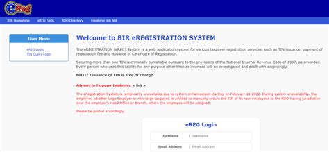 ereg tin|How To Get TIN ID in 2023: Online Registration  .